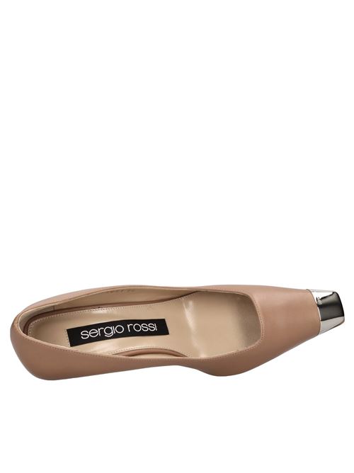 Leather pump SERGIO ROSSI | A93031-MNAN07-2222-130TAN